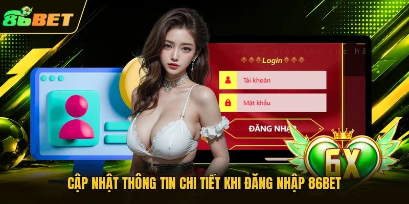 Cập nhật thông tin chi tiết khi đăng nhập 86BET 